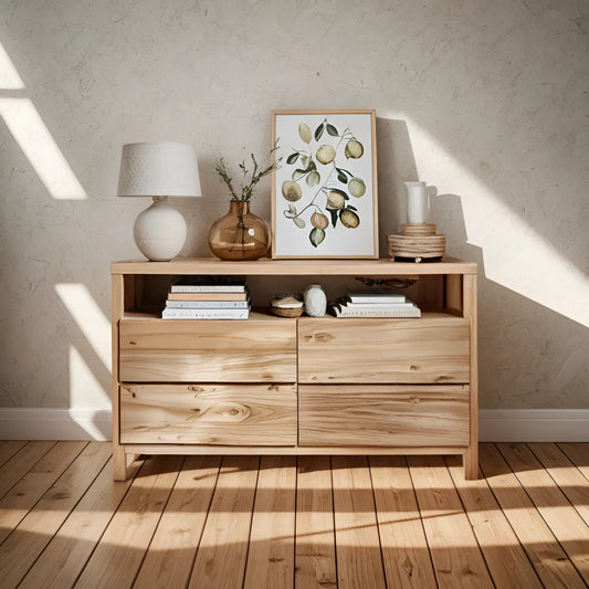 Comoda Cajonera de Madera Nordica Petiribi Dormitorio