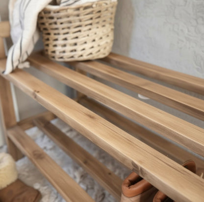 Zapatero Organizador Zapatilla Madera Maciza Color Petiribi