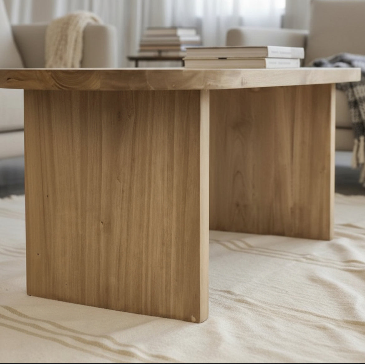 Mesa Ratona Madera Alamo Macizo Color Petiribi
