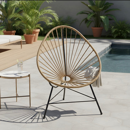 Silla Sillon Acapulco Simil Yute para Exterior o Interior