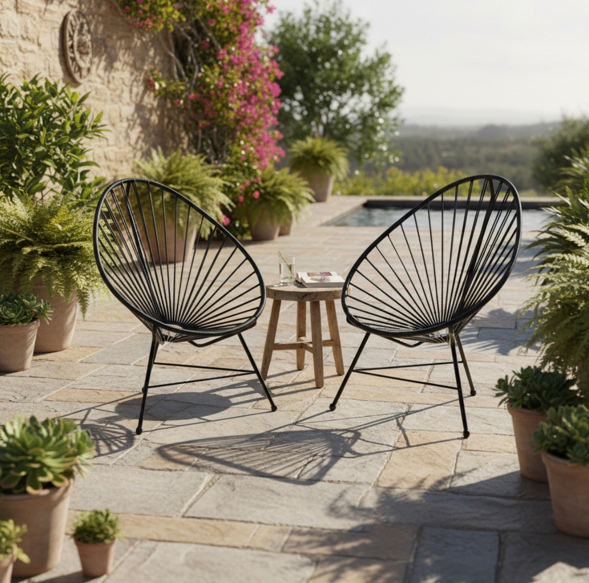 Silla Sillon Acapulco Simil Yute para Exterior o Interior