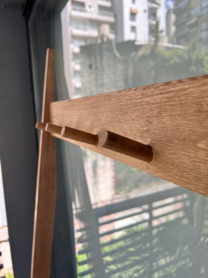 Recibidor Perchero Zapatero Madera Nordico Color Petiribi