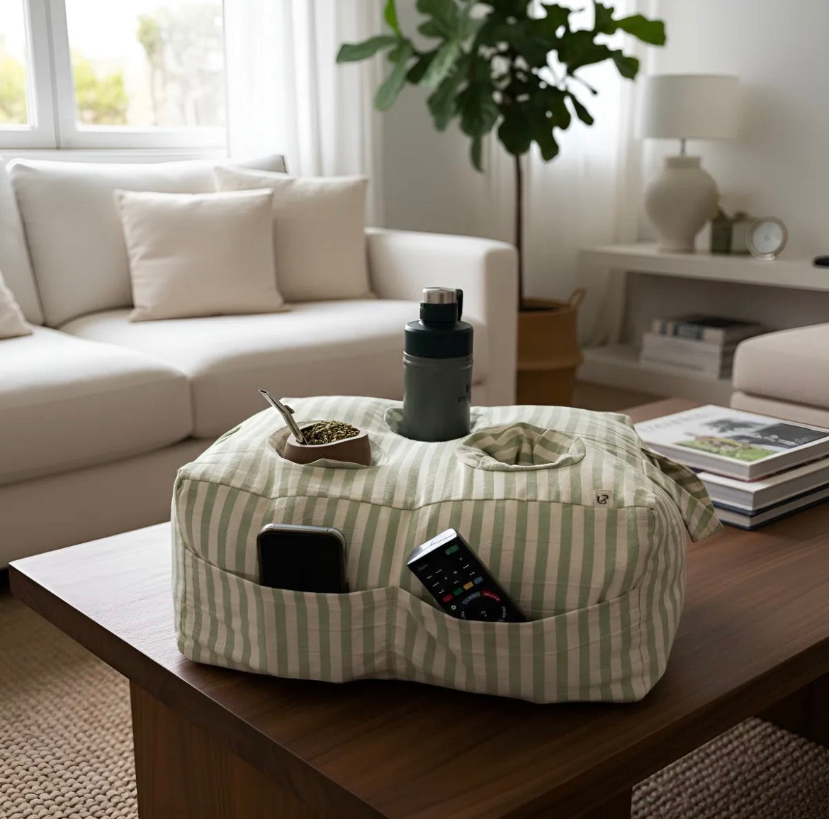 Almohadon Matero Porta Termo Y Mate Cama Calidad Premium