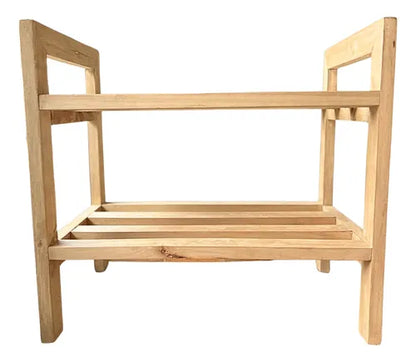 Zapatero Organizador Zapatilla Madera Maciza Color Petiribi