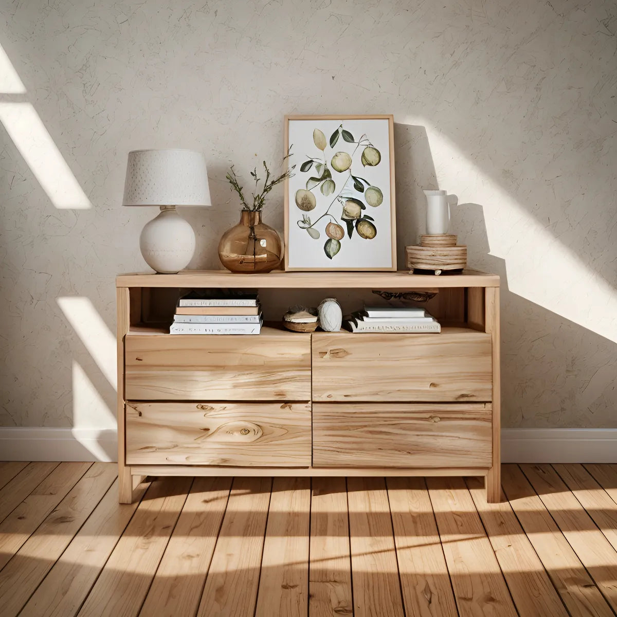 Comoda Cajonera de Madera Nordica Petiribi Dormitorio