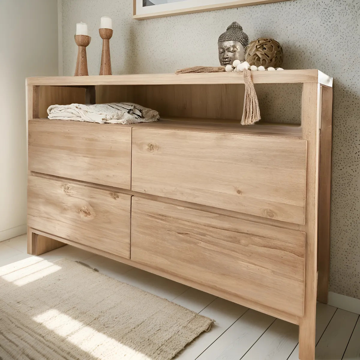 Comoda Cajonera de Madera Nordica Petiribi Dormitorio