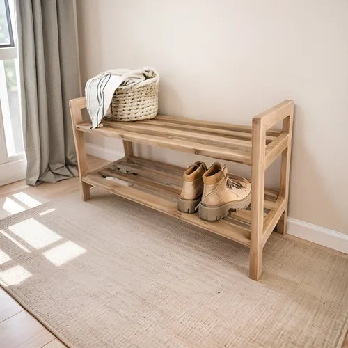 Zapatero Organizador Zapatilla Madera Maciza Color Petiribi